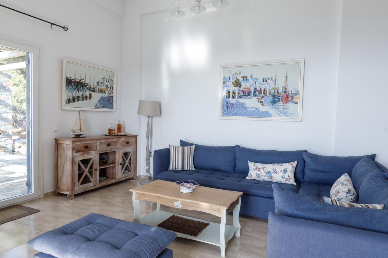 Cycladic Villa With Sea View! Ioulis 외부 사진