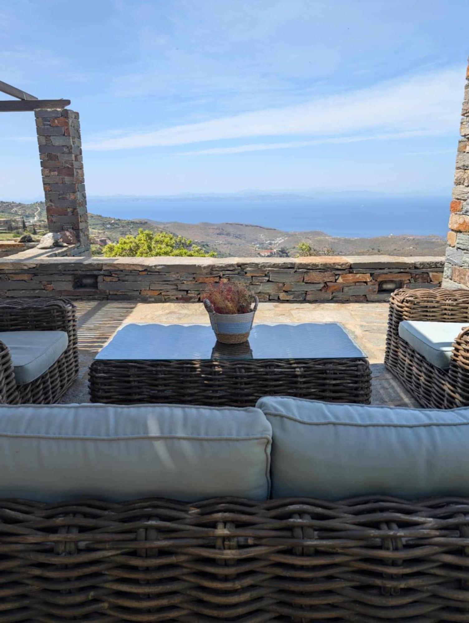 Cycladic Villa With Sea View! Ioulis 외부 사진